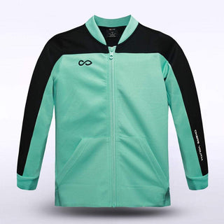 Kid Custom Zip Top Design Green