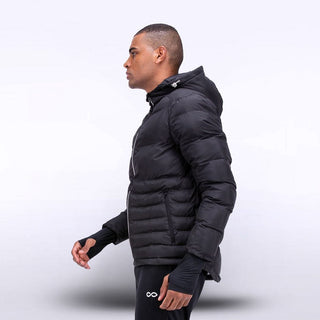 Navy Blue Dragon Vein Winter Jacket Design