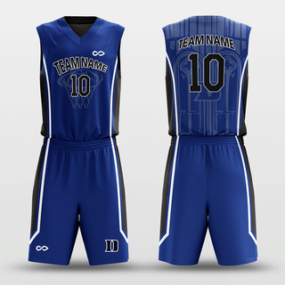 Navy&Black Sublimated Basketball Set