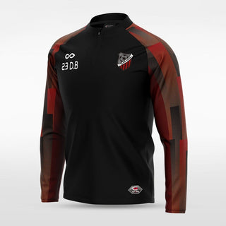 Red Embrace Urban Forest Men 1/4 Zip Jersey for Team