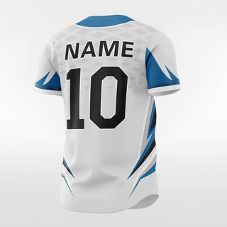 White&Blue Baseball Jersey