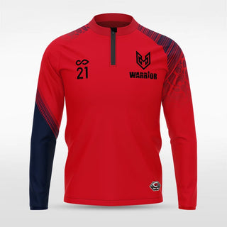 Red Historic Babylon Men 1/4 Zip Jersey for Team