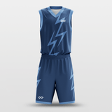 Blue Thunder Customized Basketball Set