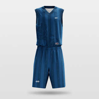 Bull Demon Sublimated Basketball Team Set Blue