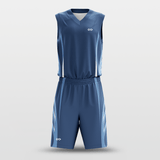 Navy Spread Wings Sublimated Basketball Set