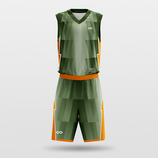 Green Sublimated Basketball Set