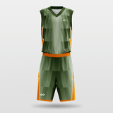Green Sublimated Basketball Set
