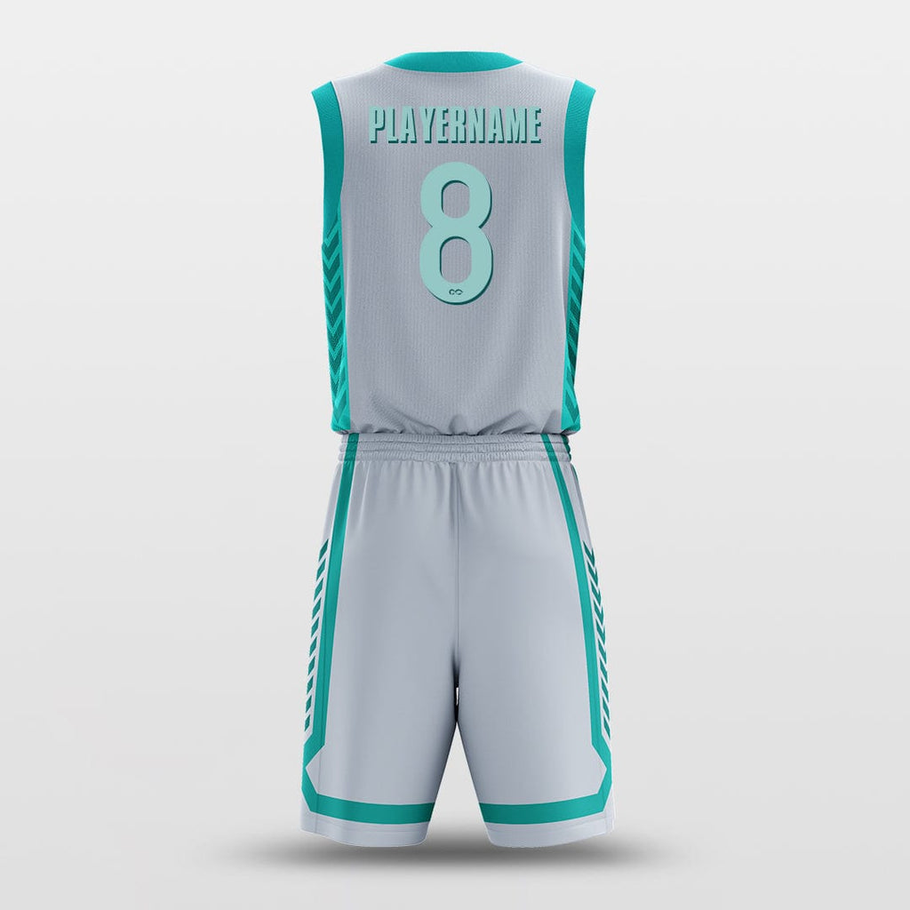 Custom Basketball Jersey Grey