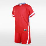 Red Kids Football Kit