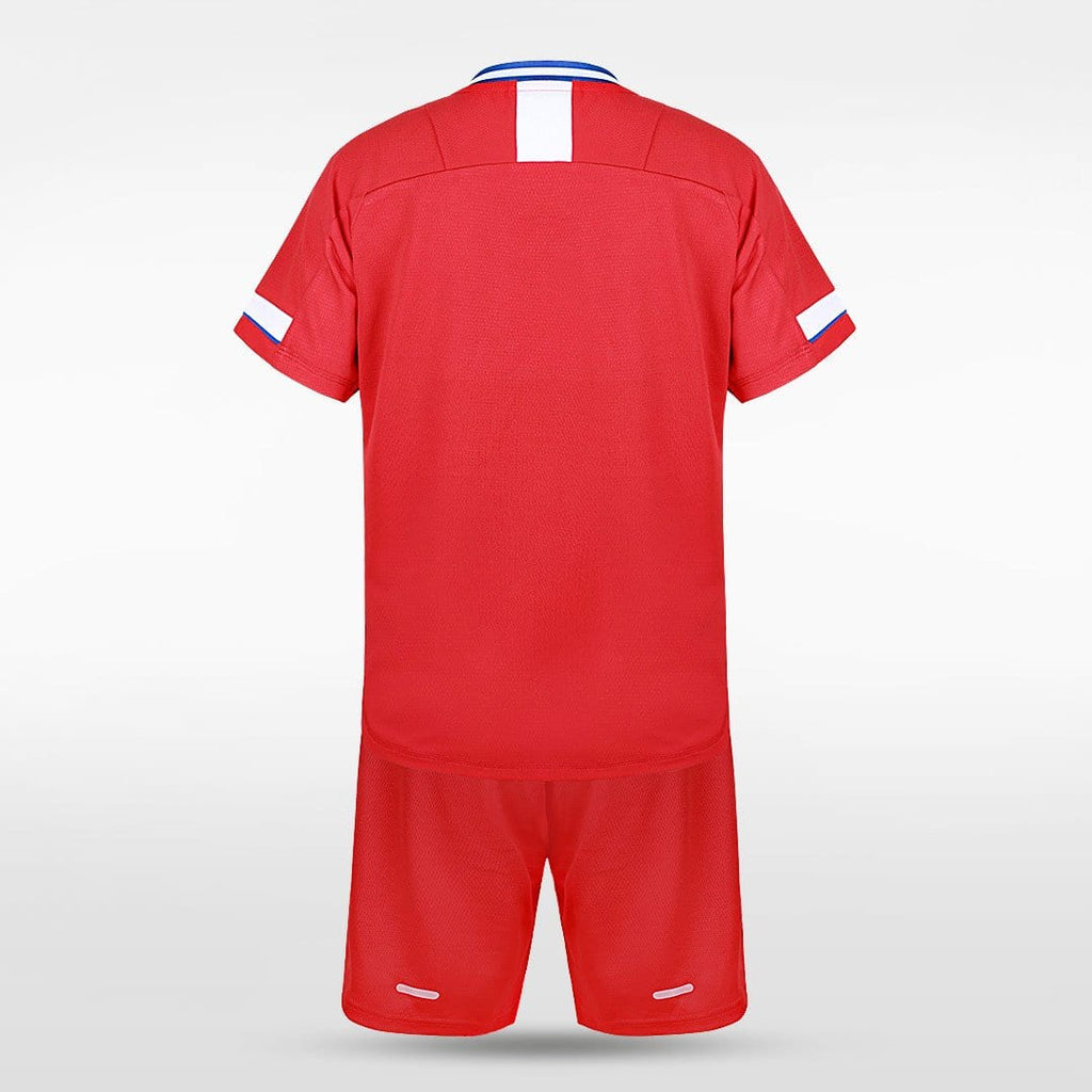 Red Custom Kids Football Kit