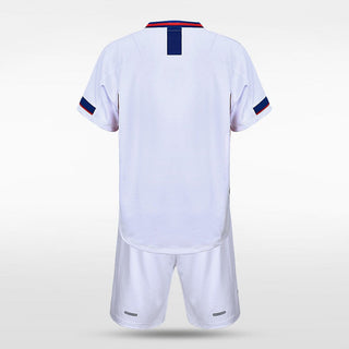 White Custom Kids Football Kit