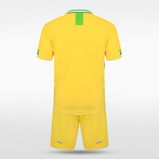 Yellow Custom Kids Football Kit