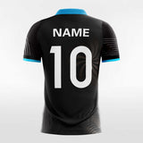 Custom Blue & Black Men's Sublimated Soccer Jersey