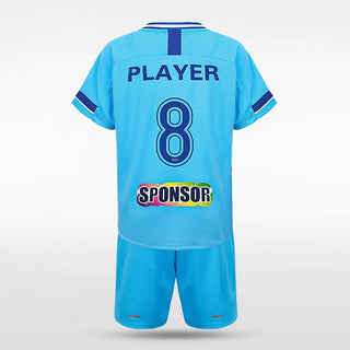 Sky Blue Kids Football Kit for Team