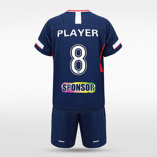 Navy Blue Kids Football Kit for Team