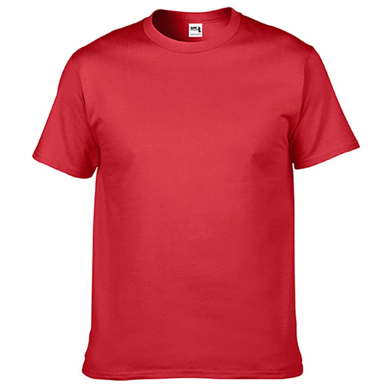 Red 170GSM Heavyweight T-Shirt Print Design 