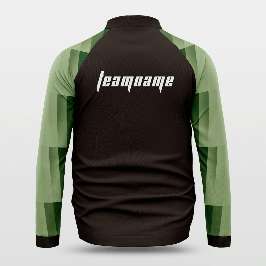 Black and Green Leisure Jacket