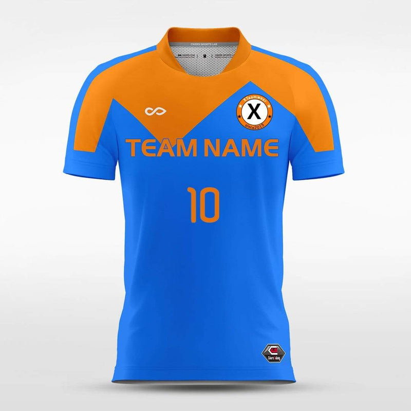 Design Orange Soccer Jerseys, Orange Football Shirts Print-XTeamwear