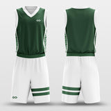 Green and White Basketball Jersey Set