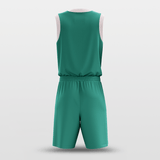 Green Sublimated Basketball Uniform