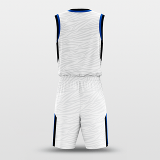 White Tiger Sublimated Basketball Set