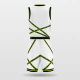 Green&White Stripe Fission Basketball Set Design