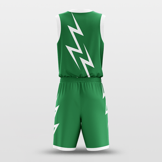 Green Thunder Basketball Set Design