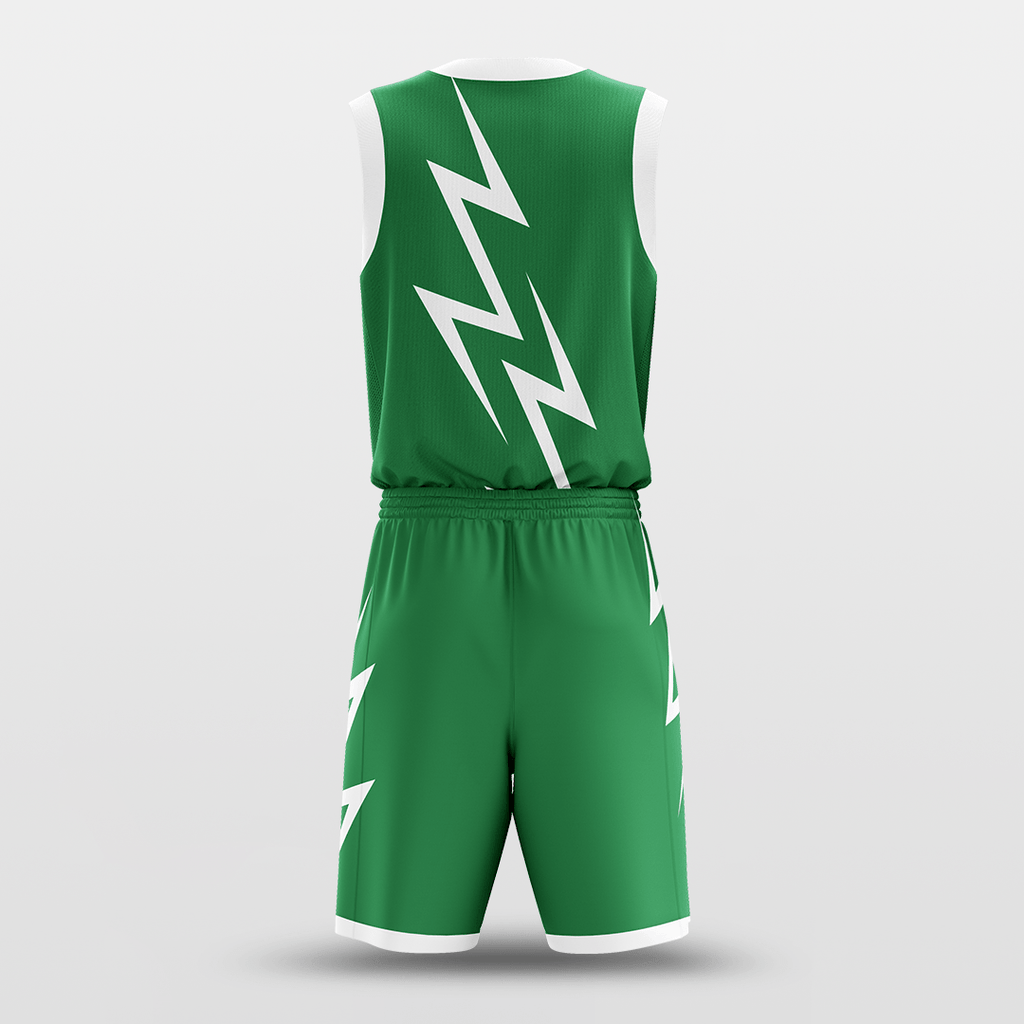 Green Thunder Basketball Set Design