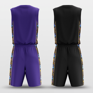 Black&Purple Secret Reversible Basketball Set