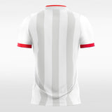 White and Red Soccer Team Jersey