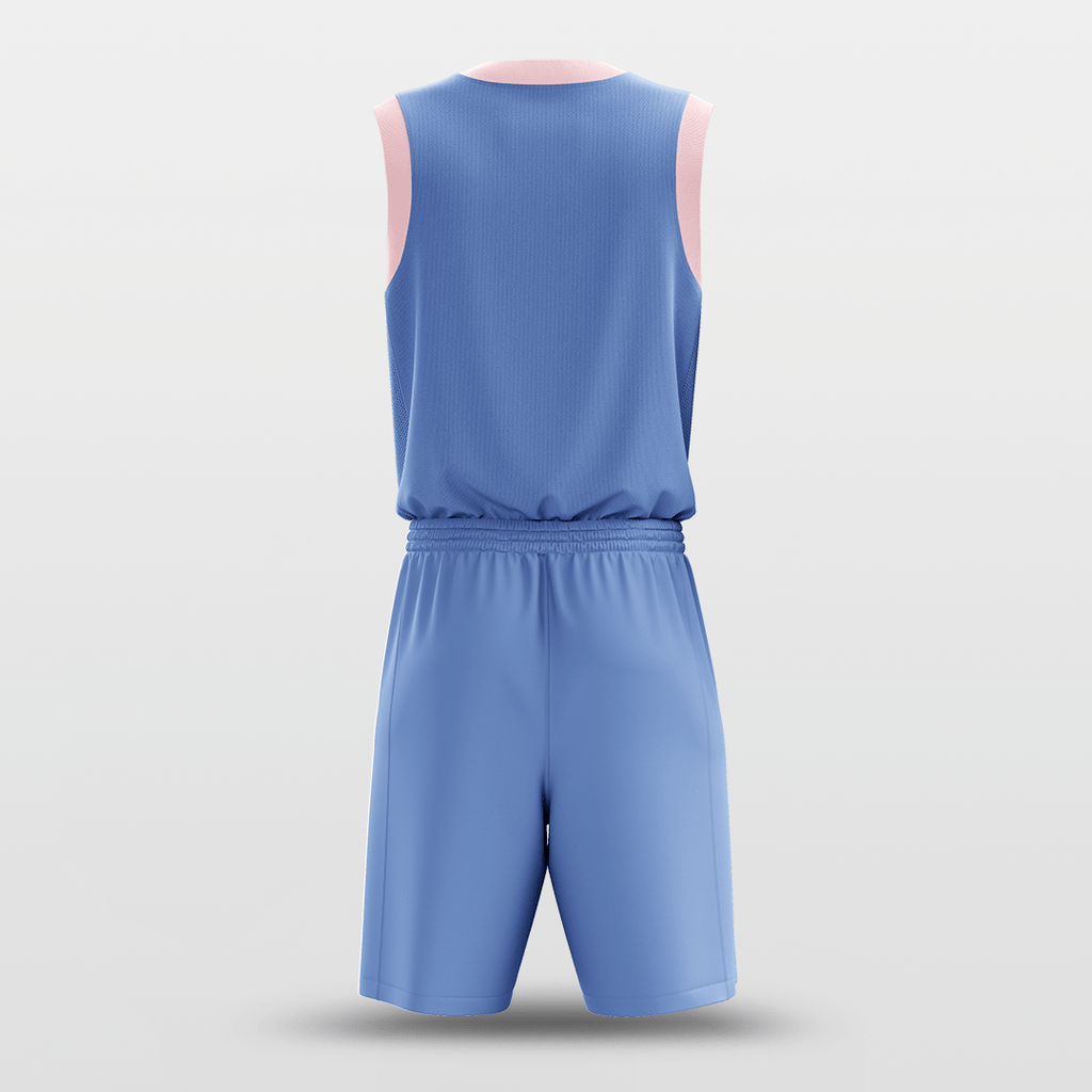 Blue Sublimated Basketball Uniform
