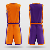 Orange&Purple Reversible Basketball Jersey