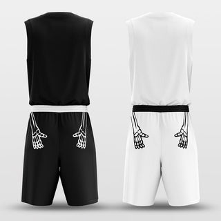 Reversible Basketball Uniforms Black and White