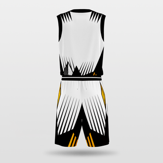 Black and White Sublimated Basketball Jersey