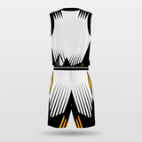 Black and White Sublimated Basketball Jersey