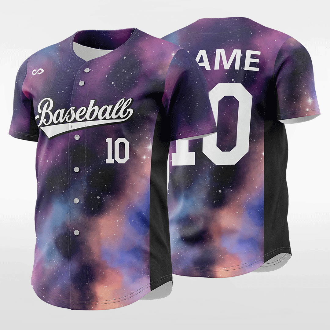 Black Square-Custom Sublimated Button Down Baseball Jersey-XTeamwear