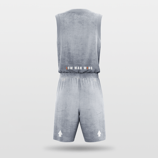 Grey Sublimated Basketball Uniform