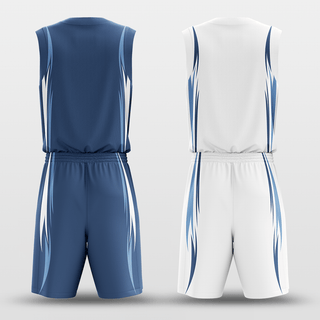 Blue&White Murmur Reversible Basketball Set