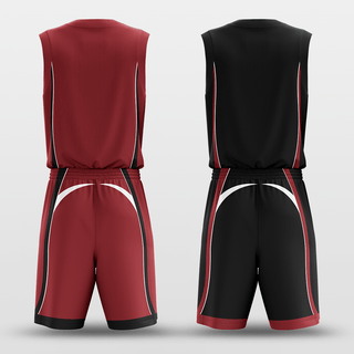 Red&Black Classic20 Reversible Basketball Set