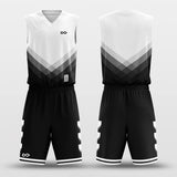 Custom Basketball Jersey Set White and Black