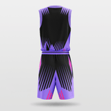 Black and Purple Sublimated Basketball Jersey