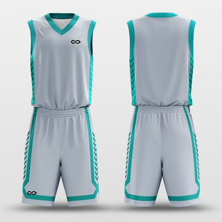 Sublimated Basketball Uniforms Gray