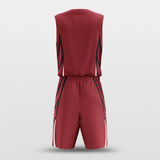 Red Sublimated Basketball Uniform