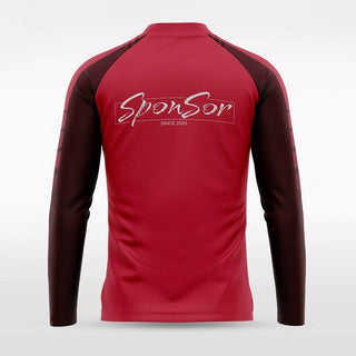 Red Embrace Wind Stopper Custom 1/4 Zip Jersey