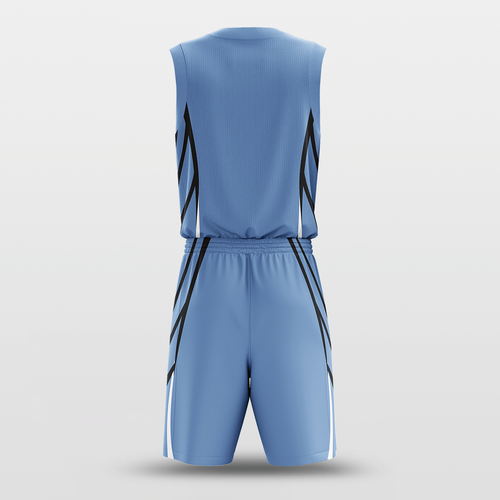 Blue Sublimated Basketball Uniform