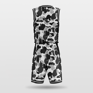 Snow Leopard Sublimated Basketball Set