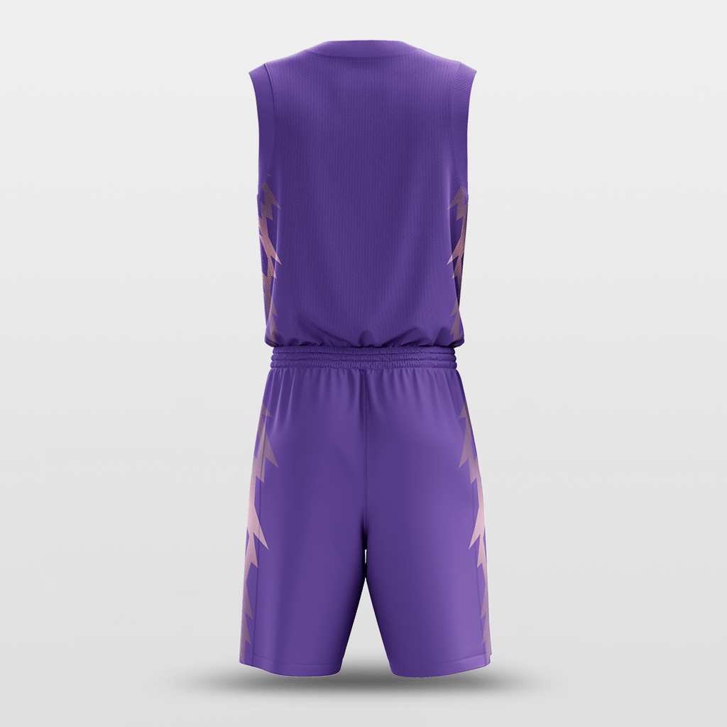 Purple Spark Sublimated Basketball Set