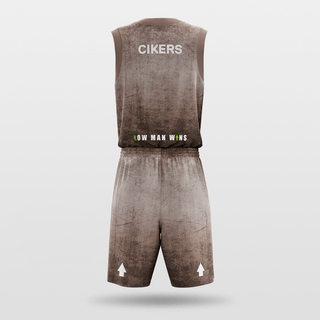 Brown Sublimated Basketball Uniform