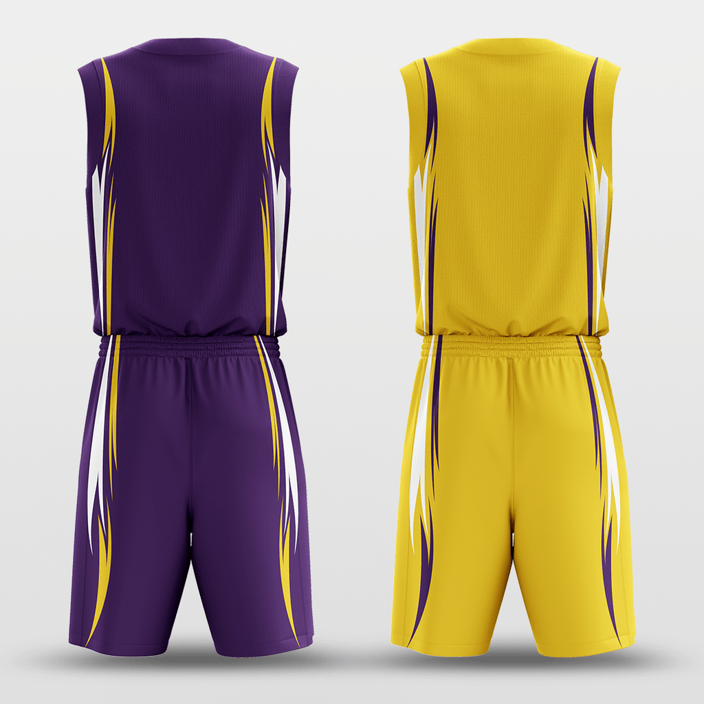 Yellow&Purple Murmur Reversible Basketball Set