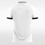 Custom White and Black Men's Sublimated Soccer Jersey Mockup